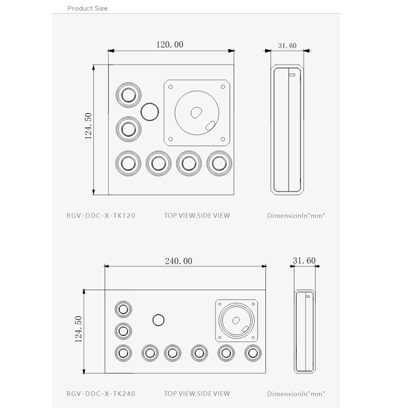 Bykski RGV-DDC-X-TK120/240 / A – Distro Plate Ddc Pump Combo recenzja i cena